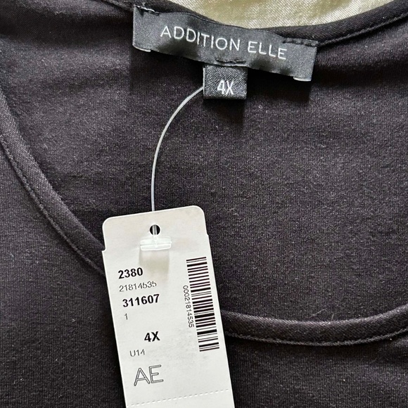 SLEEPSHIRT, MADE IN CANADA!, BLACK with I NEED A VACATION WHITE PRINT, SIZE 4X, - Picture 8 of 9